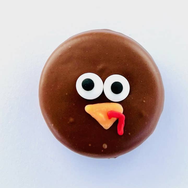 Rae Lou's Edible Art - Wholesale Chocolate Covered Sweets - Turkey Face Cookie