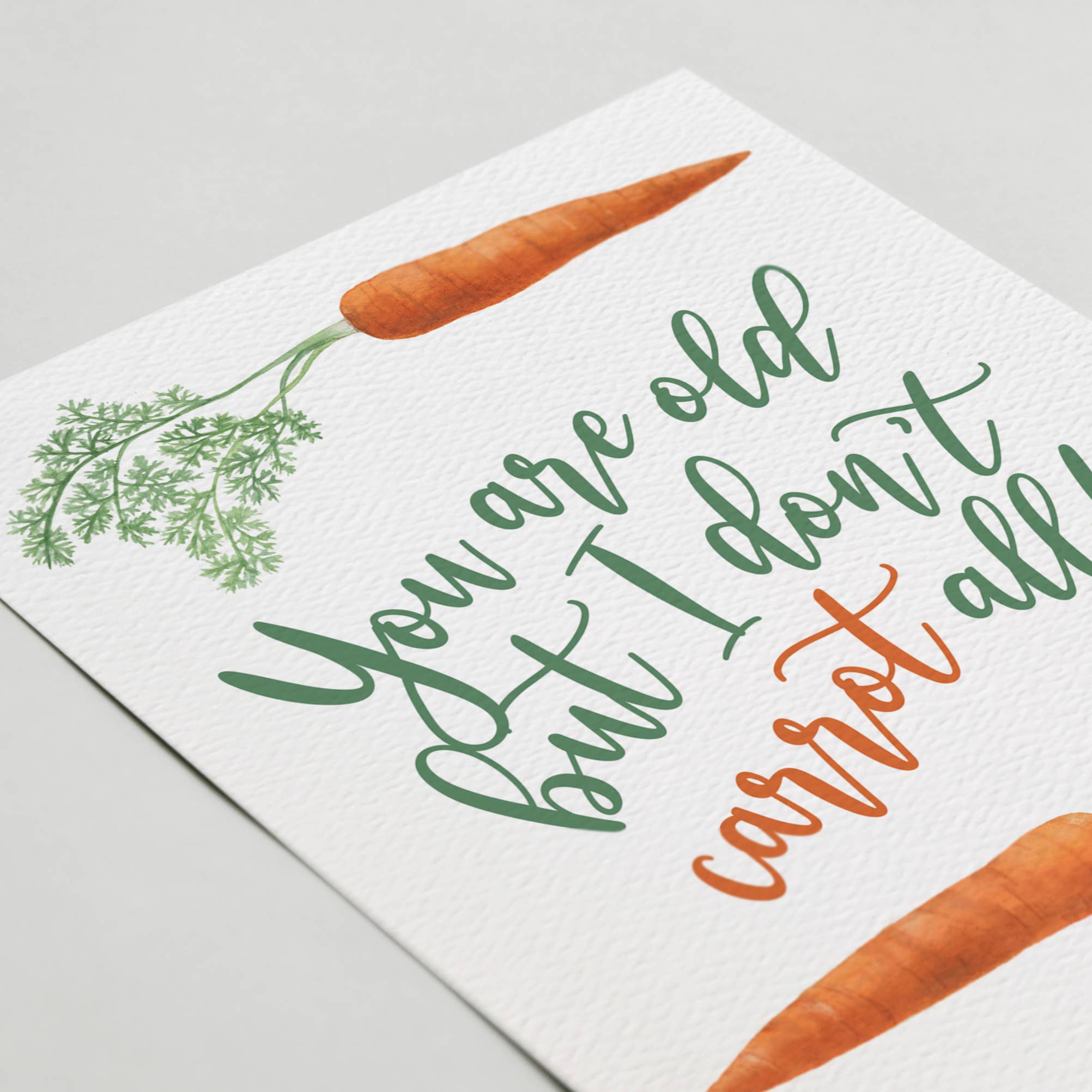 Blue Thistle - Wholesale Birthday Card - Happy Birthday Card, Food Birthday Card, Carrot, Plant Card1