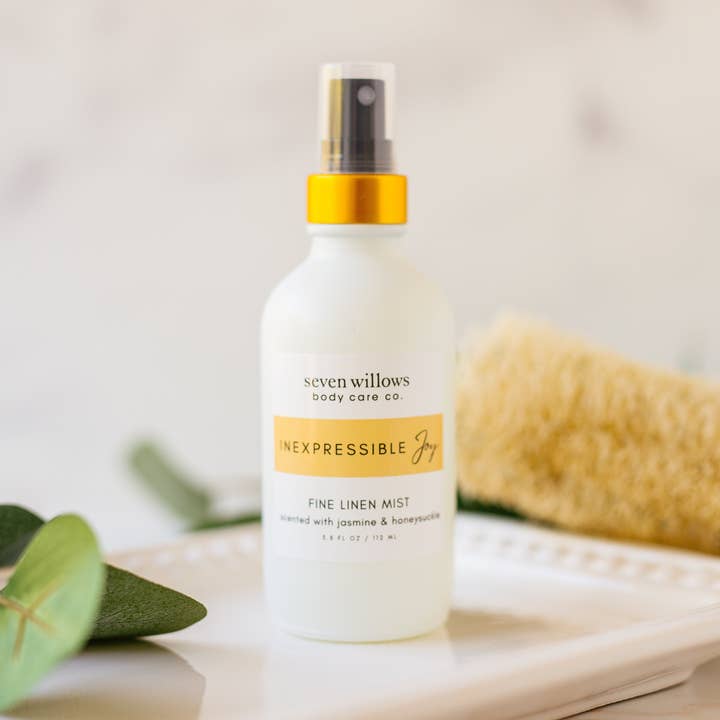 Room and Fine Linen Mist / Inexpressible Joy for wholesale by seven willows body care co.