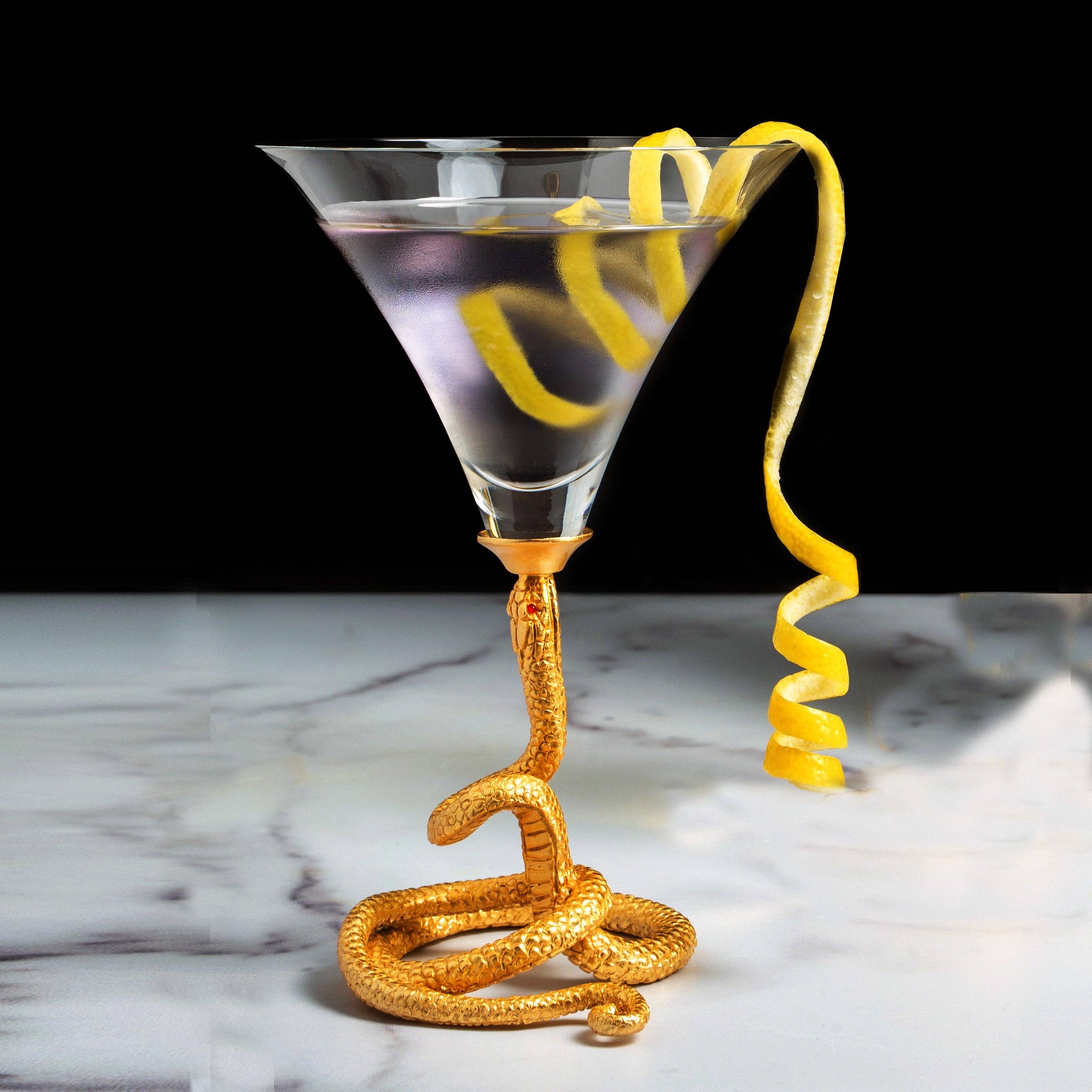 Vagabond House - Wholesale Cocktail/Liquor Glass - Snake Cocktail / Martini Glass3