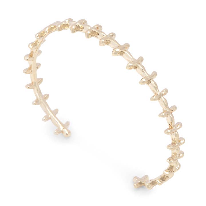 Sassafras Cuff for wholesale by Louisa Guild Jewelry