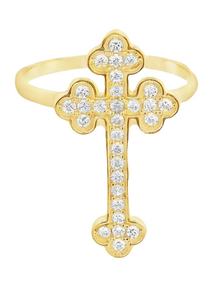 Bague Croix Vintage pour la vente par Shop Alexandra Madison