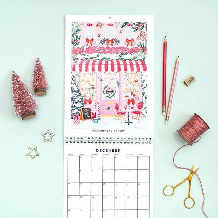 Simply, Katy - Wholesale Calendar - 2026 Shopfront Scenes Calendar 7