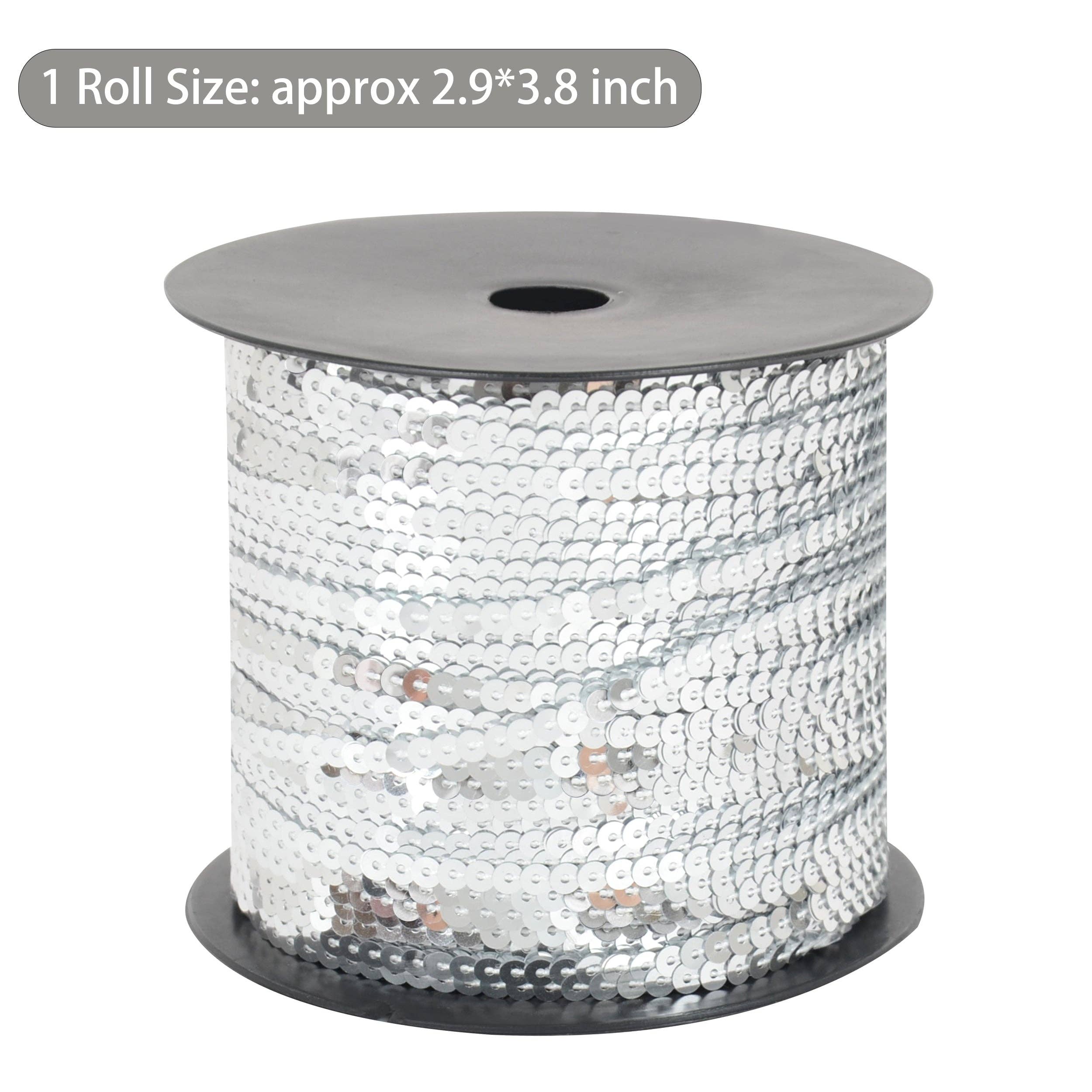AK Brand - Wholesale Knutselbenodigdheden - Platte Paillettenstrook 4mm Metallic Paillettenband 180 meter13