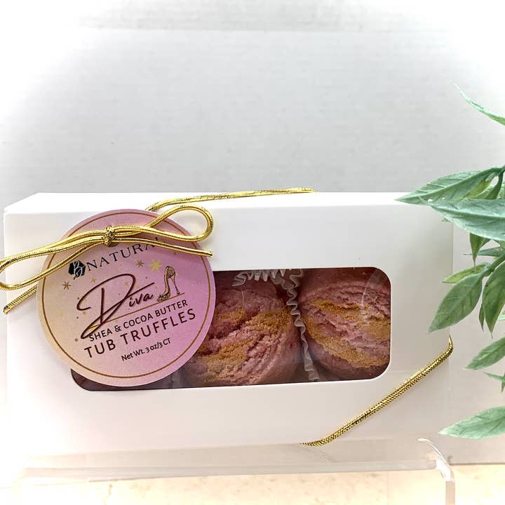 B.NATURAL - Wholesale Bath Bomb/Fizz - Diva | Tub Truffles | 3 Ct Gift Boxed1