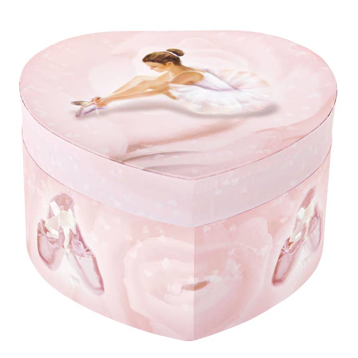Glow-in-the-Dark Heart Music Box Ballerina for wholesale by TROUSSELIER SAS