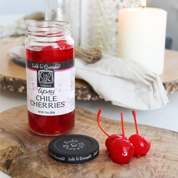 Sable and Rosenfeld est.1970 - Wholesale Cocktail Mix/Syrup - Sable & Rosenfeld Tequila Tipsy Chile Cherries 10 oz / 62