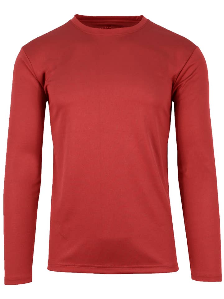 Galaxy By Harvic - Wholesale T-shirt – men's - Men's Long Sleeve Moisture Wicking Performance Crew Neck Tee3