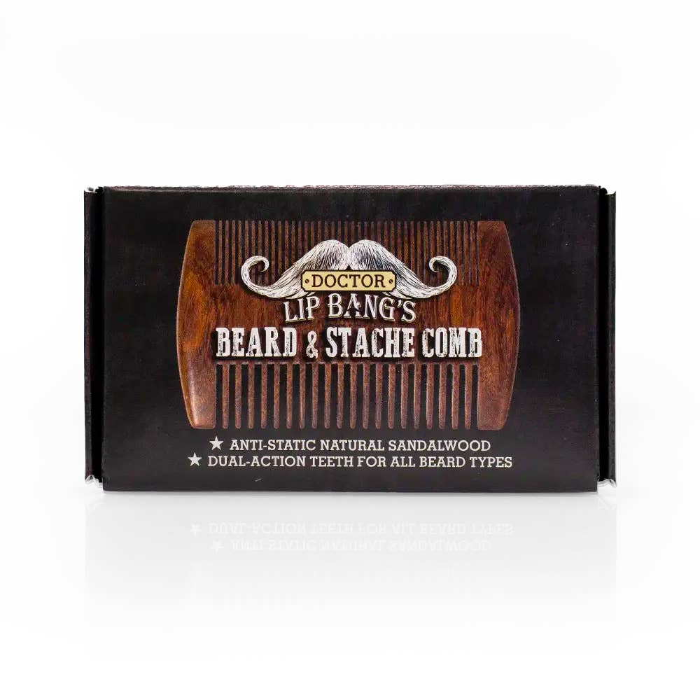 Doctor Lip Bang's - Wholesale Beard Brush/Comb - Beard & Stache Comb1
