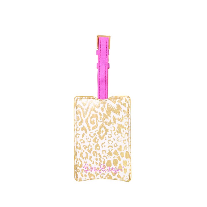 Lilly Pulitzer by Lifeguard Press - Wholesale Luggage Tag - Luggage Tag, Gold Pattern Play