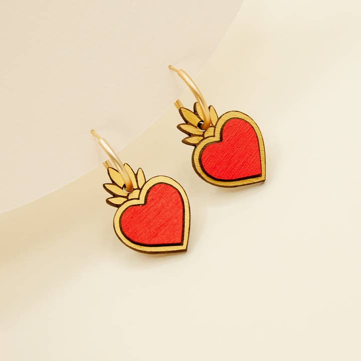 Materia Rica ☀️ - Wholesale Dangle Earrings - Corazones2