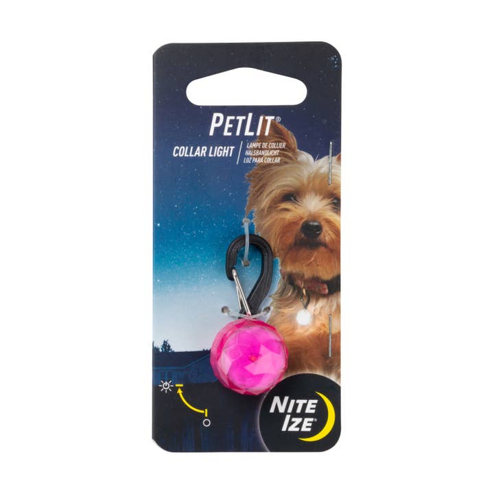 Pet Palette Distribution - Wholesale Pet Collar - Dog - Nite Ize PetLit Collar Light - Pink Jewel