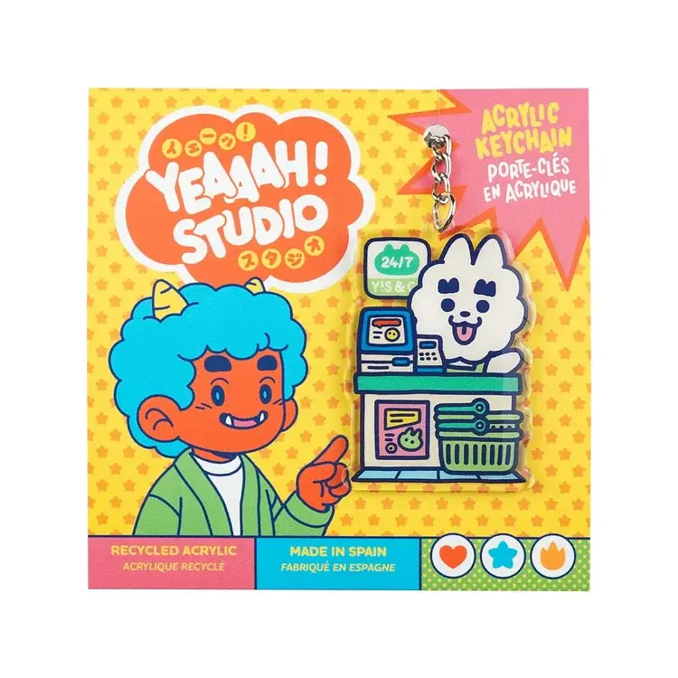 Yeaaah! Studio - Wholesale Keychain - Unisex - "Croissant - konbini" keychain in recycled acrylic2