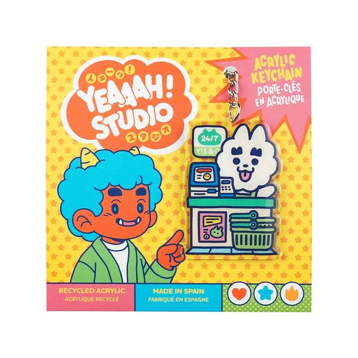 Yeaaah! Studio - Wholesale Keychain - Unisex - "Croissant - konbini" keychain in recycled acrylic2