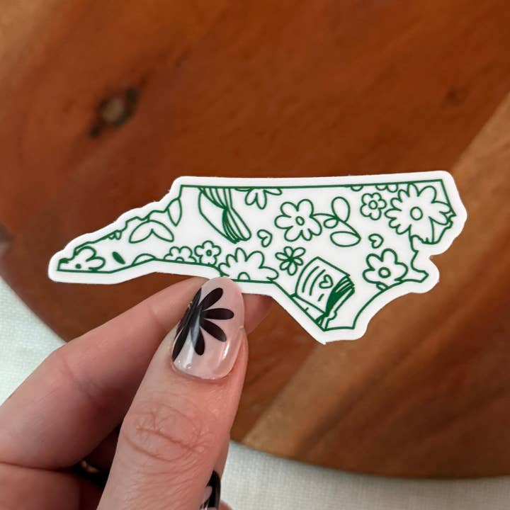 Big Moods - Wholesale Sticker - North Carolina Bookish Pattern Sticker0