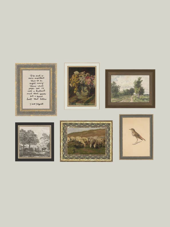 Everyday 6-PC Framed Art Set for wholesale by Petal Lane Home