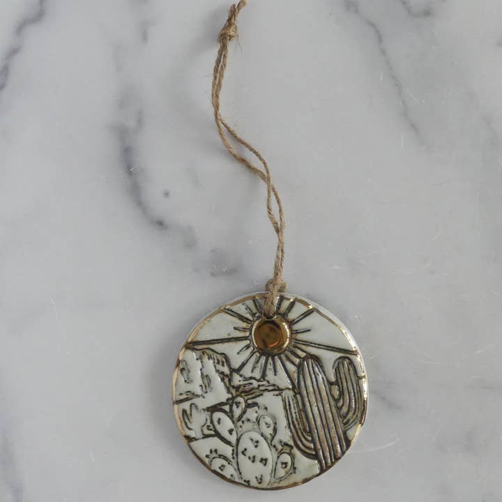 Handgjord ökenvägghängning, keramisk prydnad för wholesale av Design by Pouneh