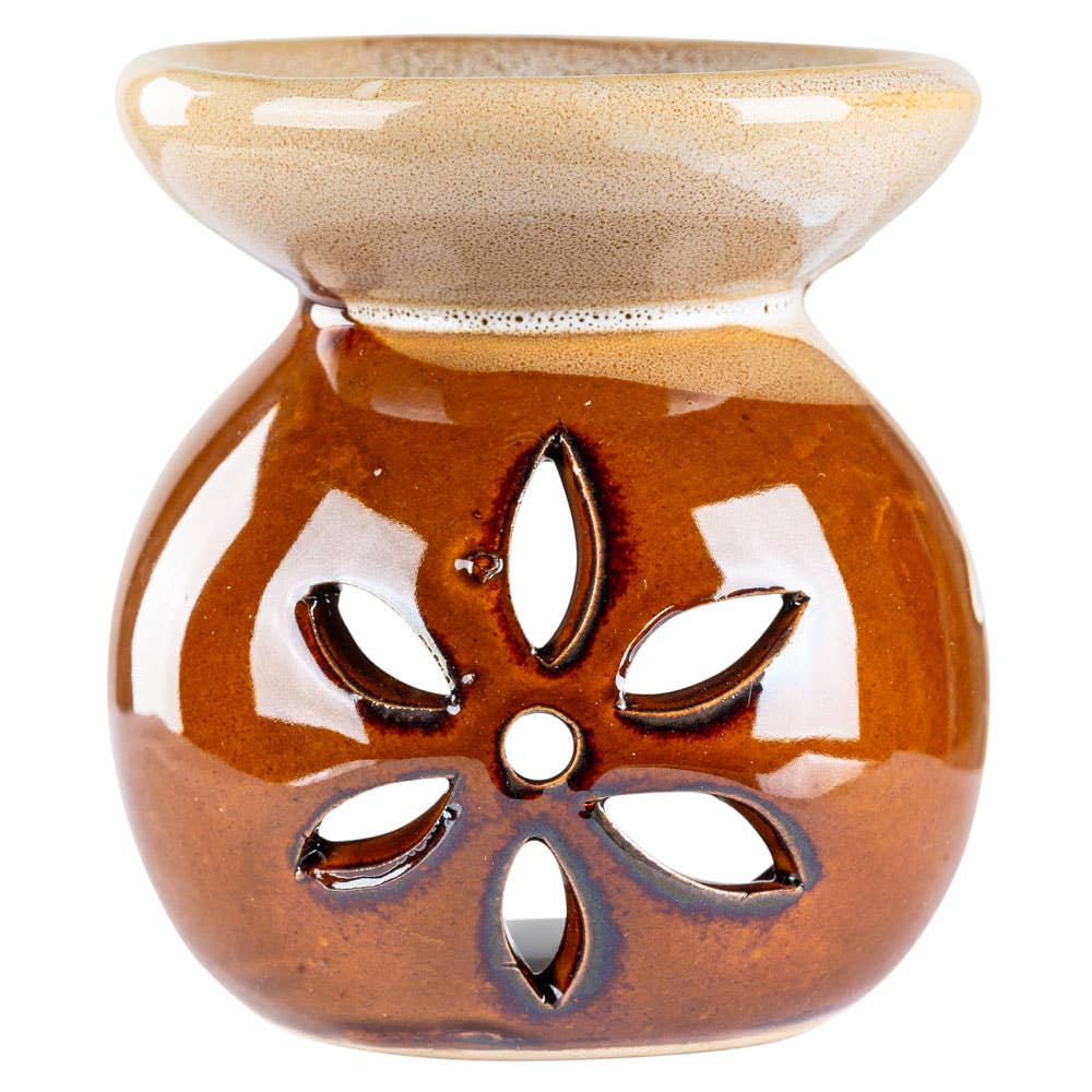 Benjamin International – wholesale Oil warmer – FLOWER CERAMIC OIL BURNER1