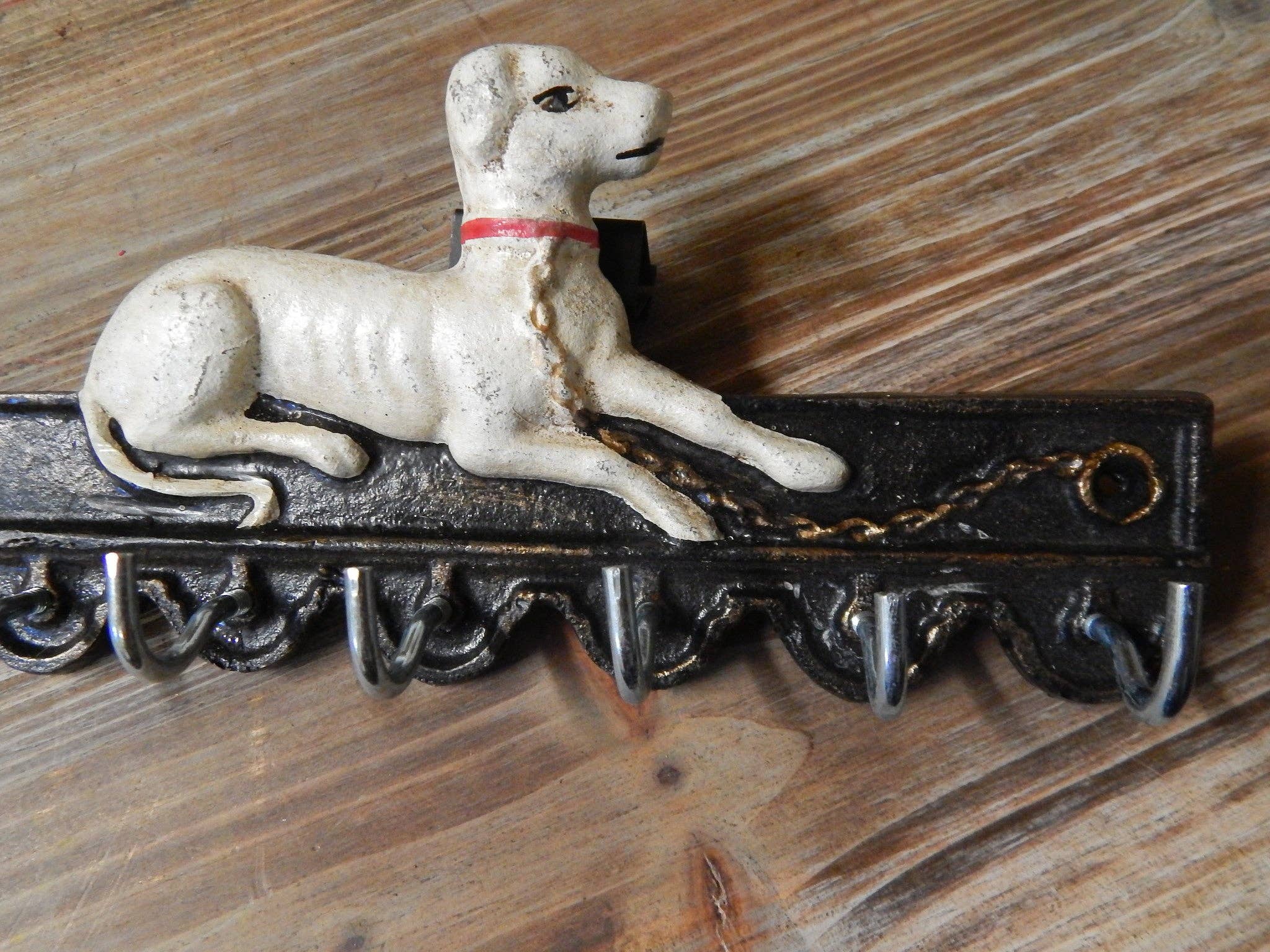 Repro Depot - Wholesale Wall Hook - Key Holder Cast Iron - Dog 7 Key Hooks2