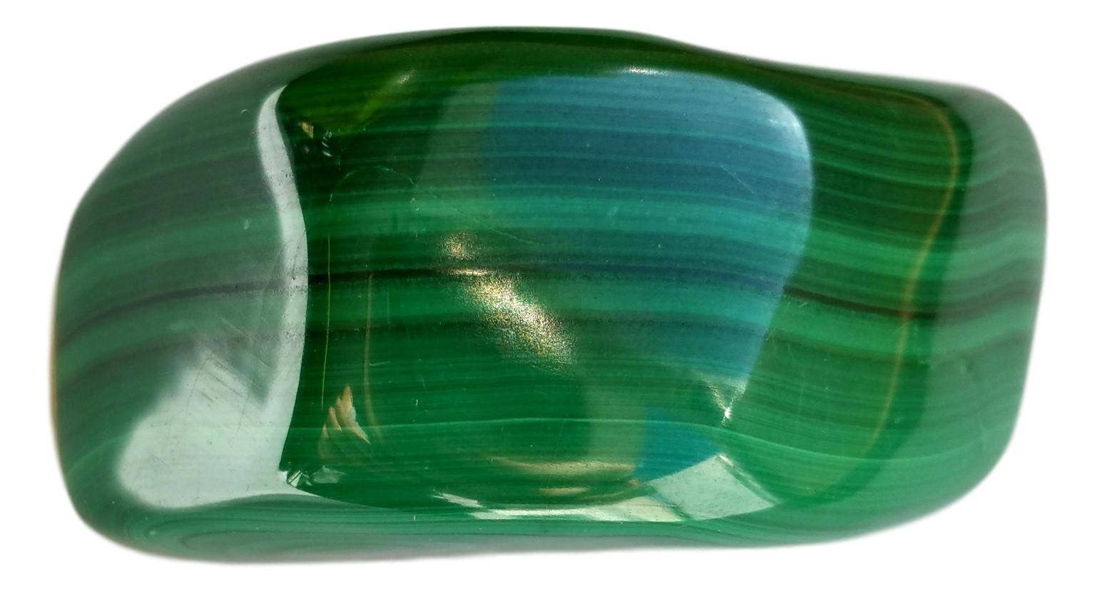 WLM - Wholesale Spiritual Stone/Crystal - Malachite Tumbled Stone 1/2 cm0