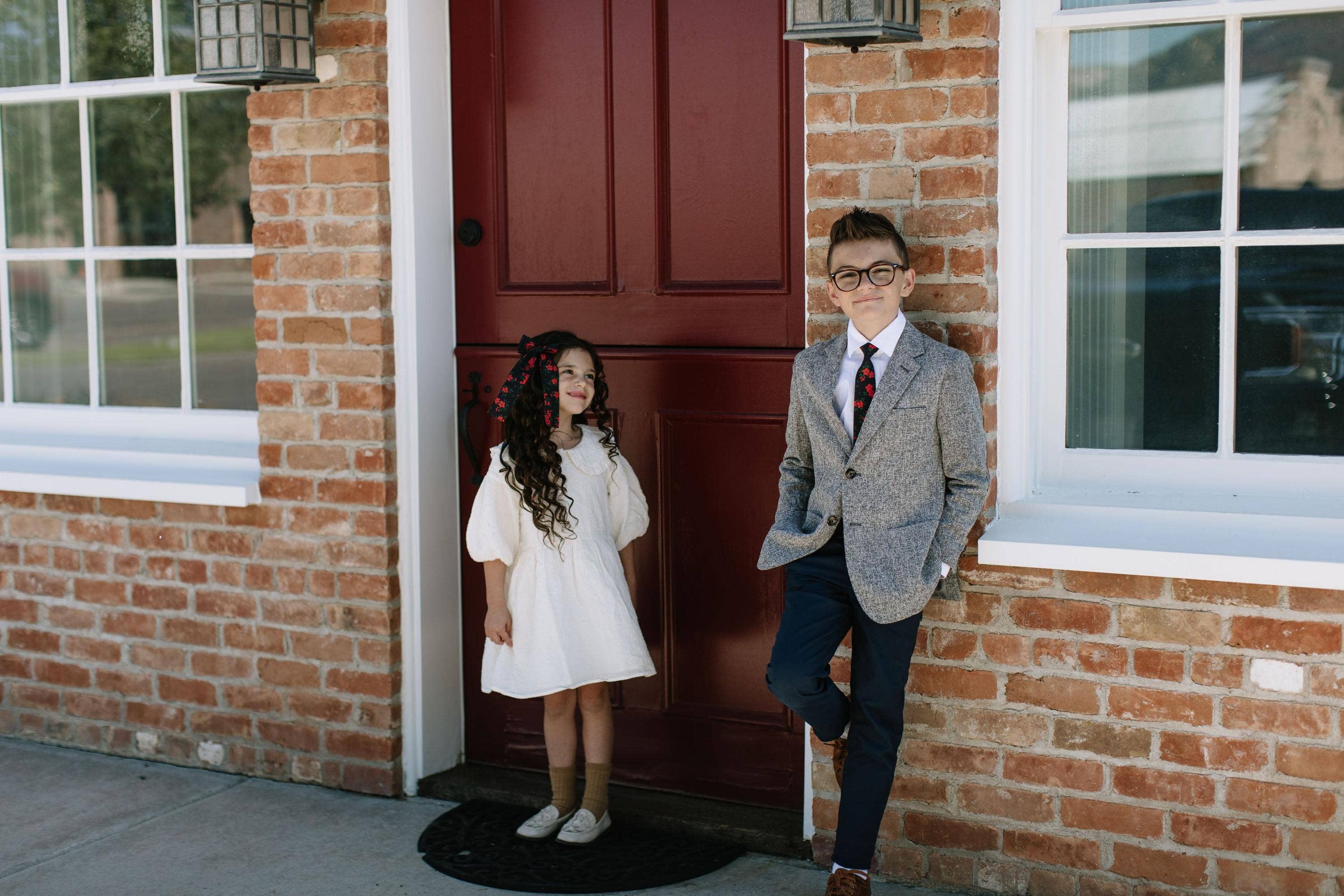 Boon Ties - Vente Cravate – enfant - Cravate Garçon Rouge à Motifs Floraux7