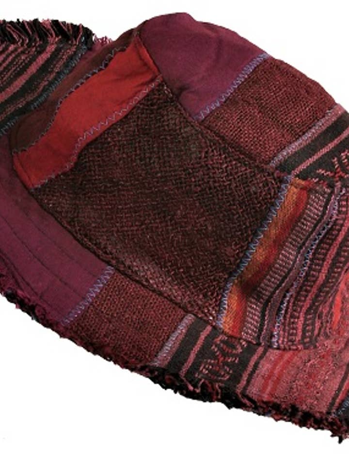 Long Brim Hat for Women and Men - Overdye Patchwork Colors for wholesale by Foot Path Trading Co