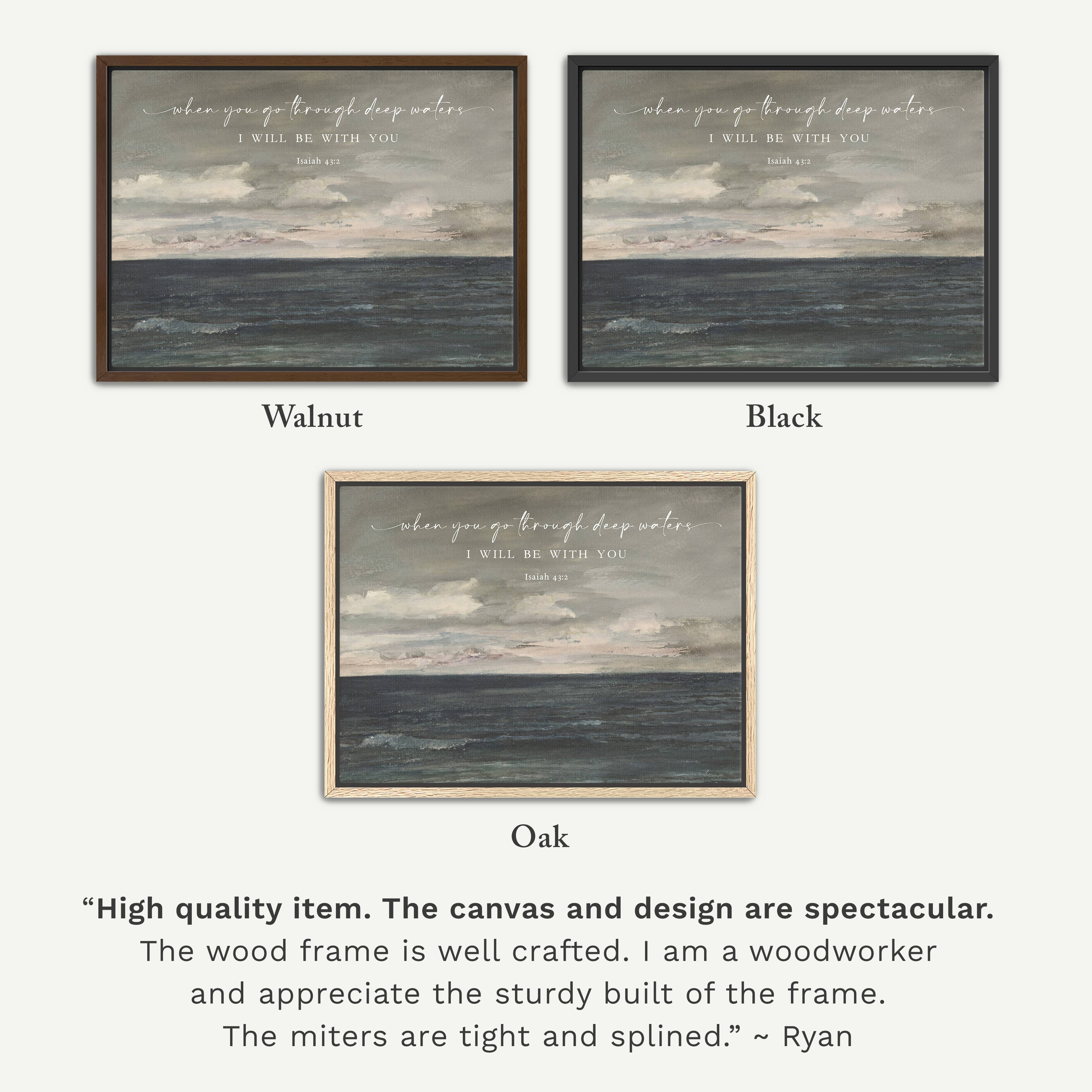 Rooted in Truth - Wholesale Art Print - Deep Waters - Vintage Wall Art Print Christian Gift Decor1