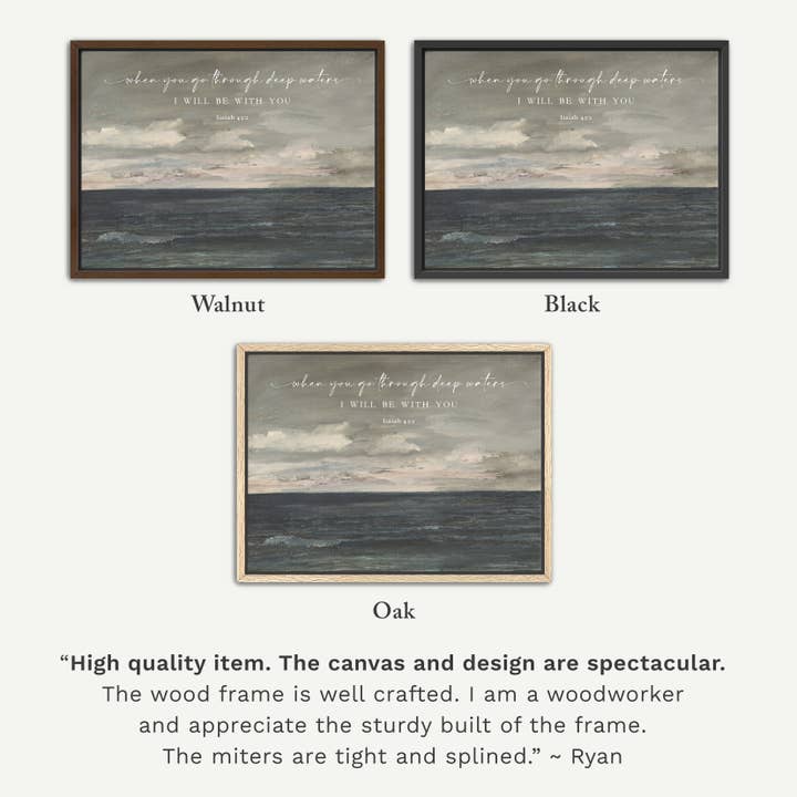 Rooted in Truth - Wholesale Art Print - Deep Waters - Vintage Wall Art Print Christian Gift Decor1