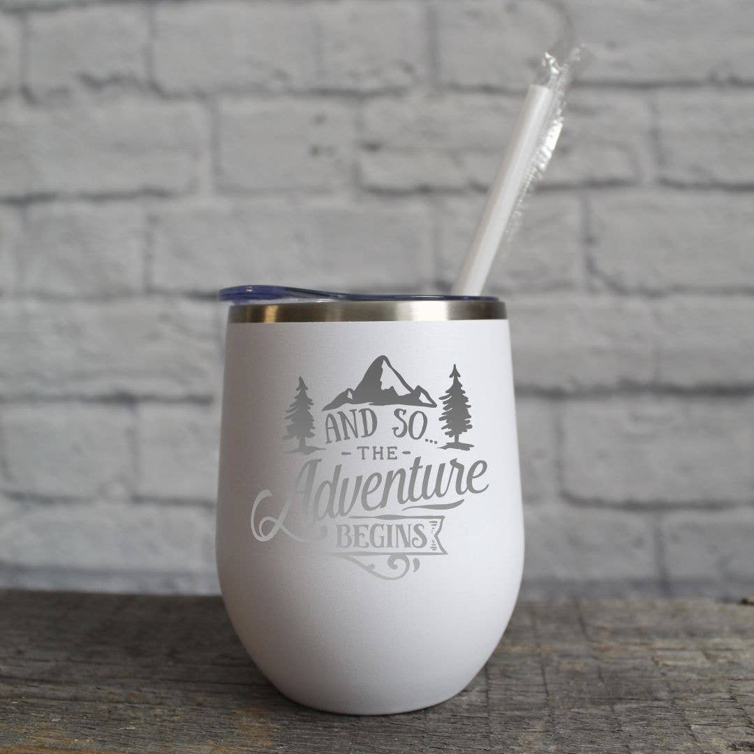 Katie & Company - Wholesale Insulated Mug/Tumbler - And So...the Adventure Begins Mountain Drinkware1