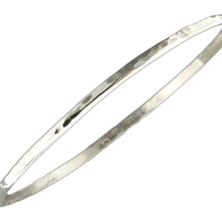2.6mm Hammered Bangle Bracelet for wholesale by Mark Steel Jewelry