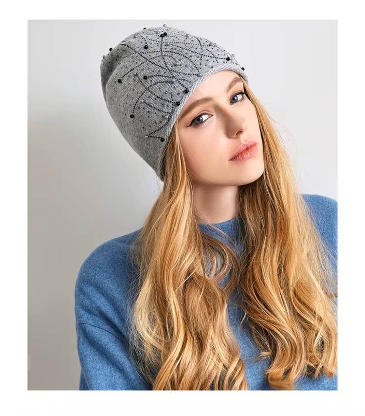 The Pathz - Hats, Bags & Lifestyle - Wholesale Beanie - Women's - Sparkling Beads & Jewel Beanie9