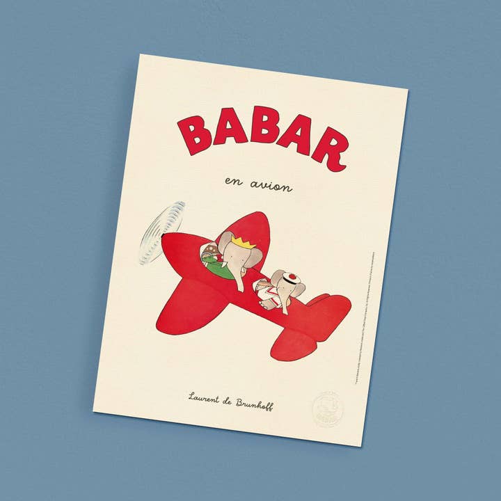 Oneart - Wholesale Poster - Display Babar In Plane - BAB00091