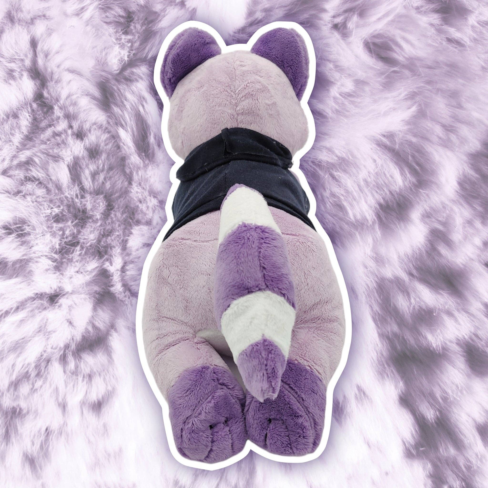 Hannimations - Wholesale Stuffed/Plush Toy - Kids & Baby - tristan the depression raccoon laying cuddle plushie!4