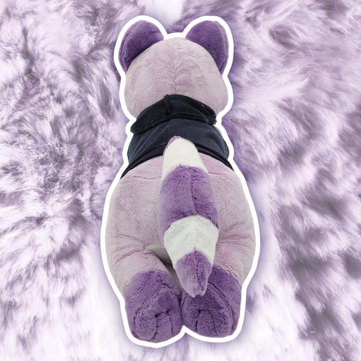 Hannimations - Wholesale Stuffed/Plush Toy - Kids & Baby - tristan the depression raccoon laying cuddle plushie!4