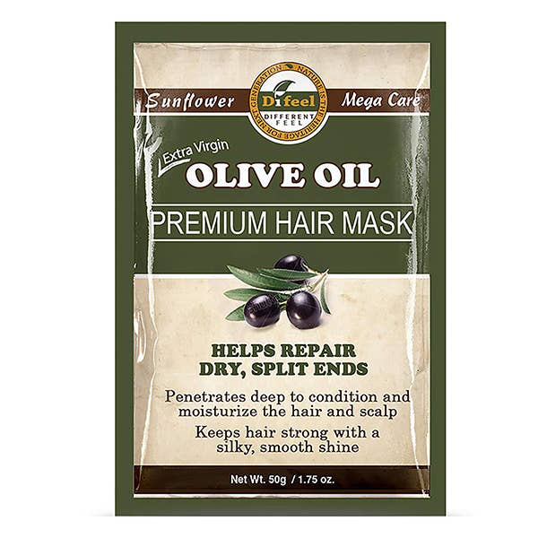 Majestic Wholesale - Wholesale Hair Mask - Difeel Hair Mask Packet Olive Oil 12ct0