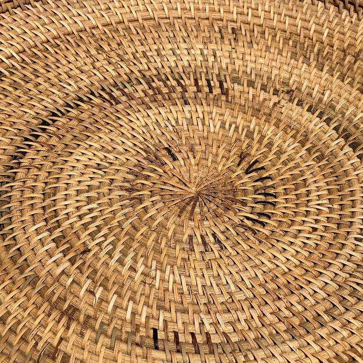 Office Objets - Wholesale Basket - Set of three handcrafted Indonesian wicker baskets in natural rattan (caramel)55