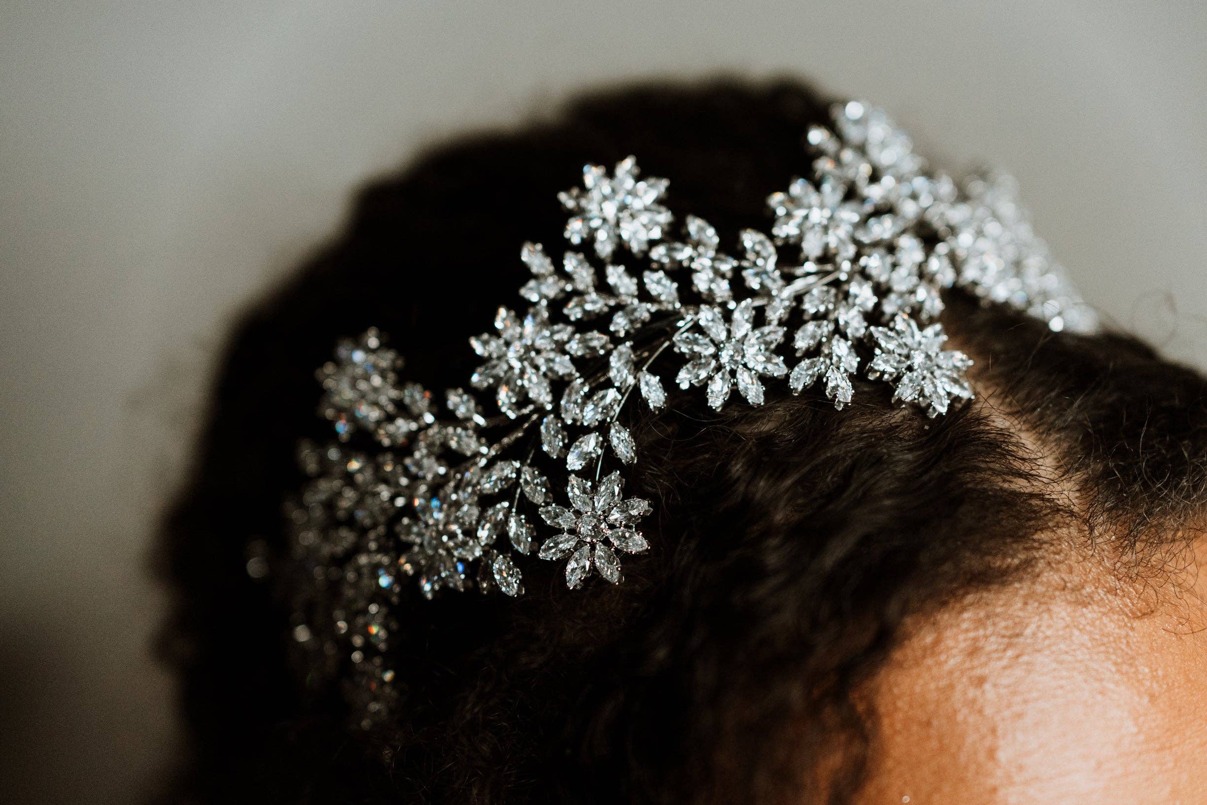 Brides and Belts - Wholesale Tiara - Women's - Irina Cubic Zirconia Silver Wedding Tiara9