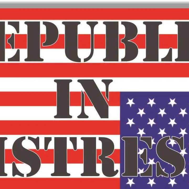 Humper Bumper - Wholesale Sticker - Republic In Distress (upside down American flag) - Anti-Trump Bumper Sticker, Car Magnet