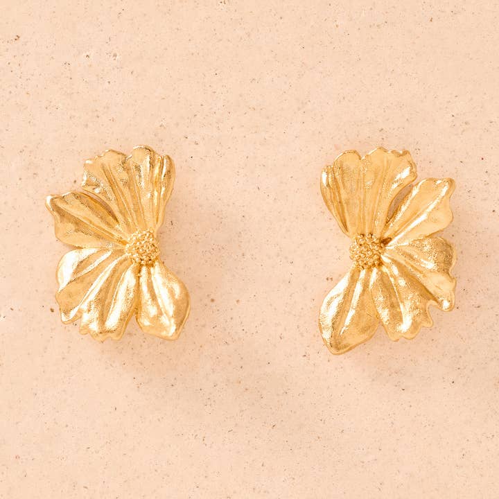 Monea Earrings | Jewelry Gold Gift Waterproof for wholesale by Agapée Jewelry