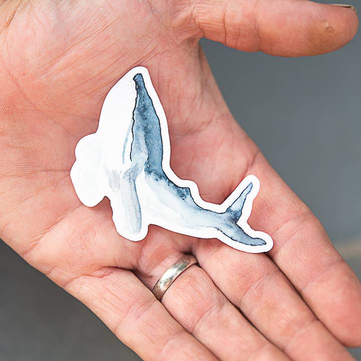 Finding Silver Pennies - Wholesale Sticker - Humpback Whale Sticker