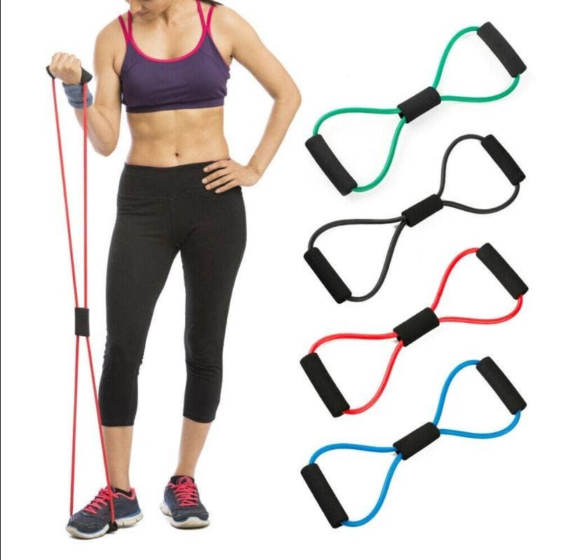 VIGOR - Wholesale Yoga Strap/Band - Yoga Fitness Resistance 8 Word Chest Expander Rope Workout M0