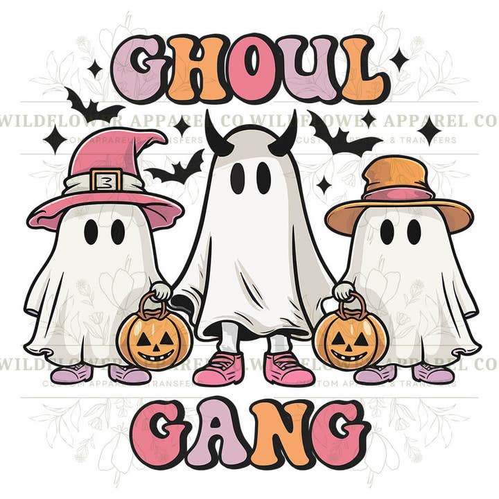 Ghoul Gang Ghosts pour la vente par Wildflower Apparel Co.