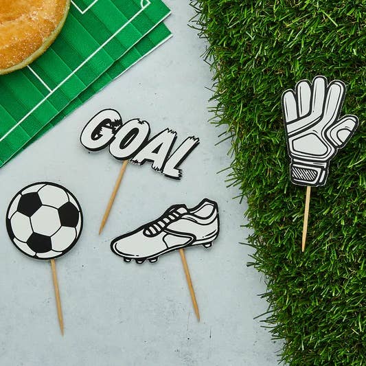 Football Food Picks Set 12 Pack for wholesale by Hootyballoo by Club Green