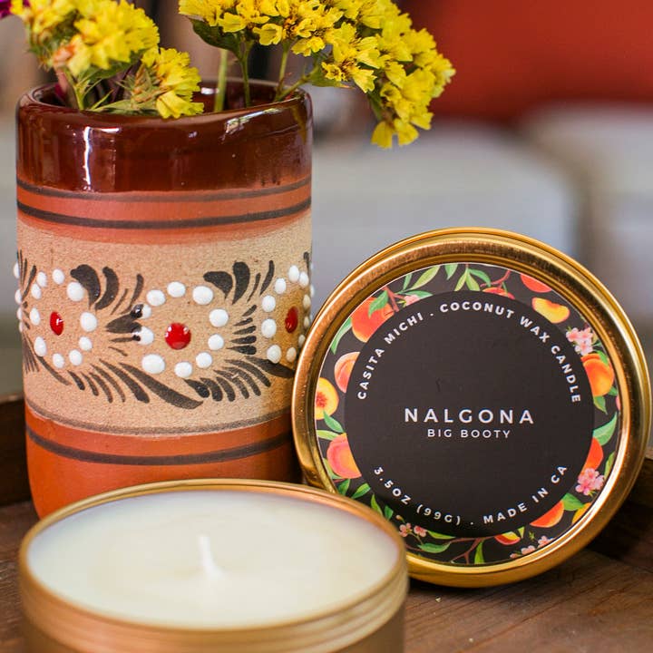 CASITA MICHI - Wholesale Travel Candles - Big Booty (NALGONA) Candle Tin, 3.5oz