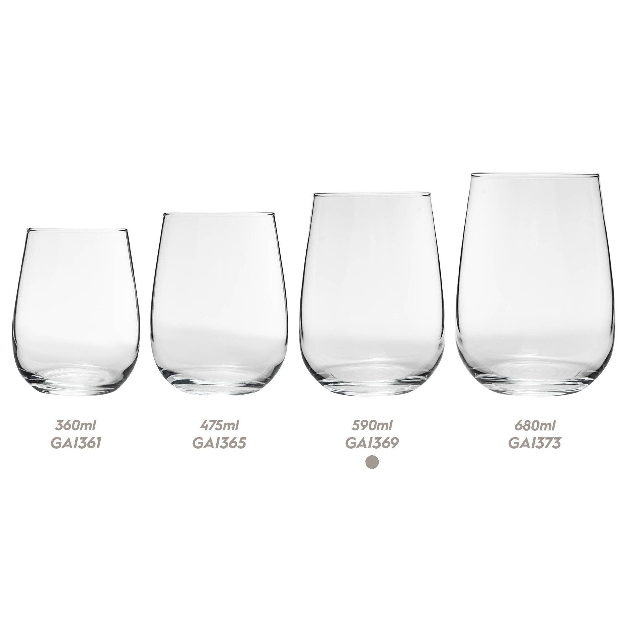 Rinkit Ltd – wholesale Wine glass – 590ml Gaia Extra Large Stemless Wine Glass - By LAV6