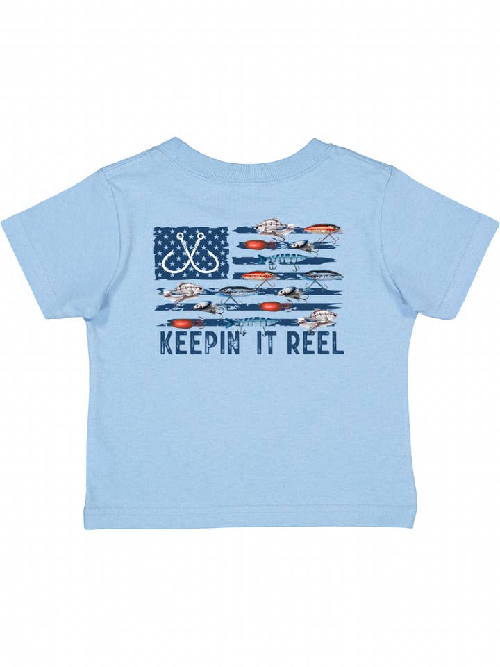 Red Stone Rebel Clothing Co. - Wholesale Screen Printed T-Shirt - Kids - Keepin' It Reel Kid's Fishing Tee