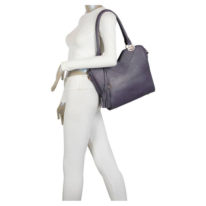 Superbia - Wholesale Tote Bag - Women's - Superbia Large Front Laser Cut Tassel A4 Tote Bag +Dust Bag11