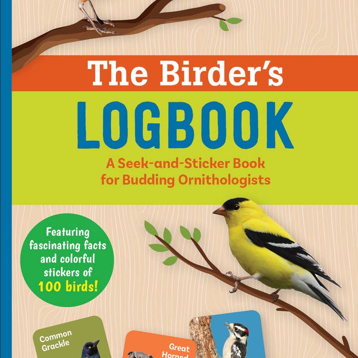 Peter Pauper Press - Wholesale Book - Kids - The Birder's Logbook: A Seek-and-Sticker Book for Budding Ornithologists