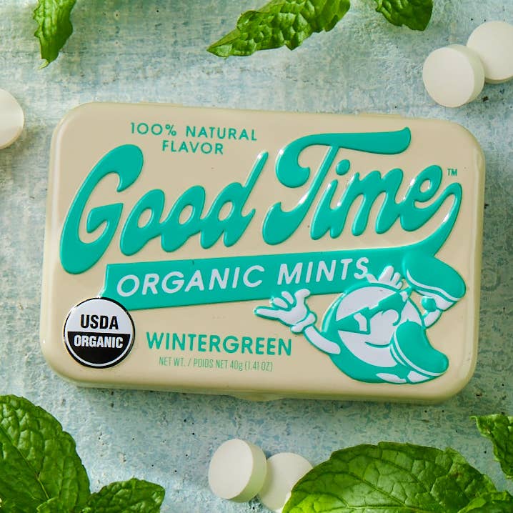 Good Time Organic Mints - Wintergreen 144 for wholesale by Big Sky Brands Inc.