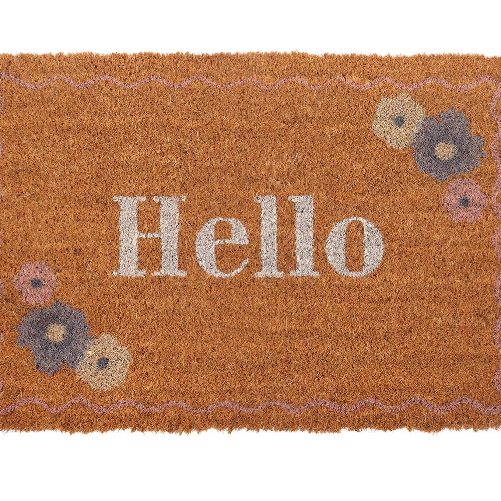 Something Different Wholesale - Wholesale Door Mat - Natural Spring Floral Hello Doormat2